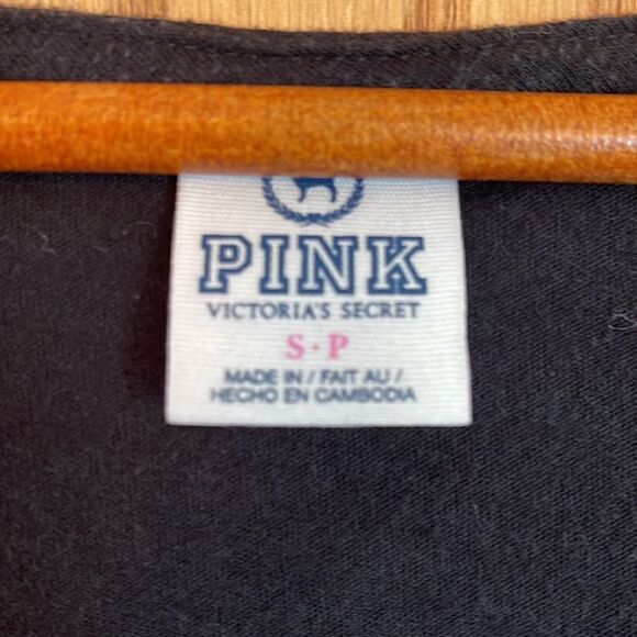 VICTORIA'S SECRET PINK Tie Front Logo Tee - Picture 5 of 9